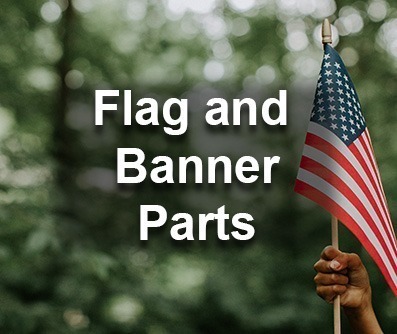 Custom wooden flag and banner parts manufactured in bulk for businesses, featuring precision craftsmanship and high-volume production capabilities.