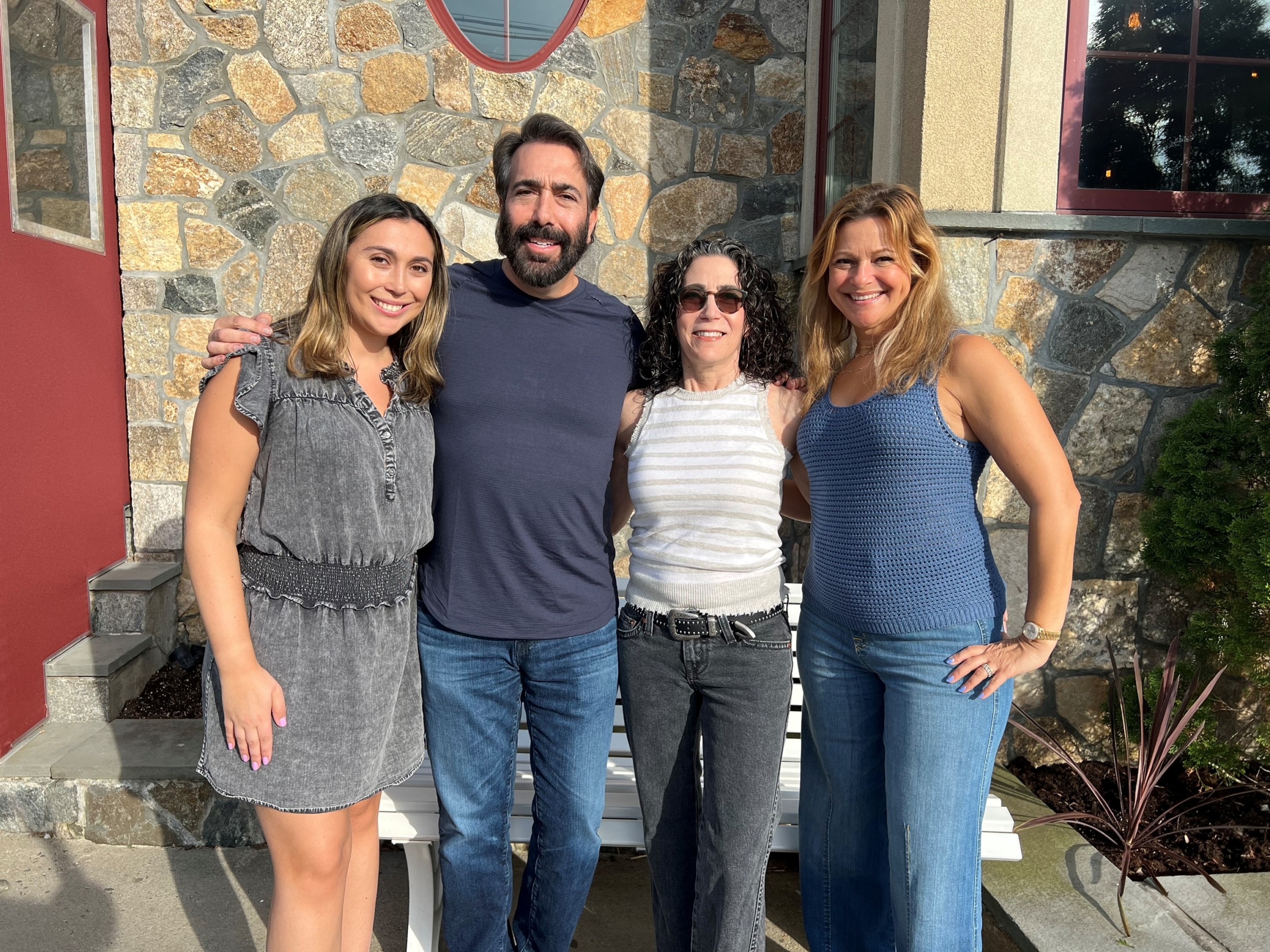 An Arnold Wood Turning family photo. Left to right is Ashley Arnold, Jonathan Arnold, Melissa Friedman, and Ann Arnold.